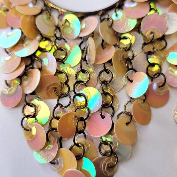 Pink Tassel Fun Chandelier Earrings - Picture 3 of 8